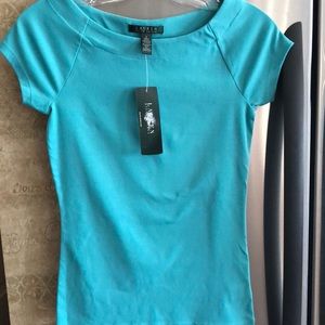 Lauren top in teal green. Never worn.